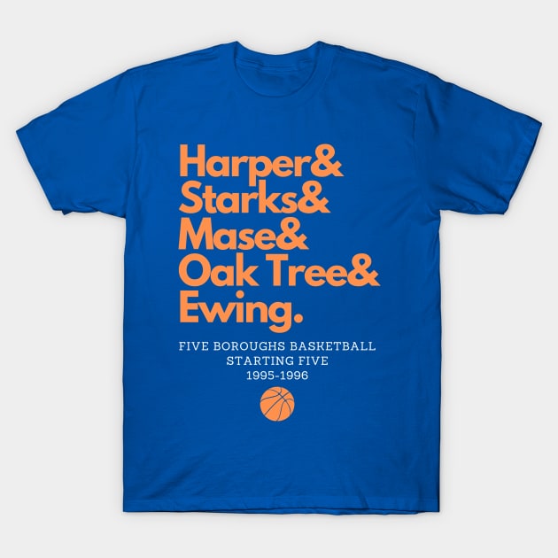 1995-1996 New York's Starting Five! T-Shirt by capognad